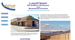 Desktop Screenshot of lakefrontstorage.com