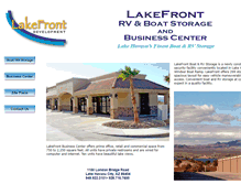 Tablet Screenshot of lakefrontstorage.com